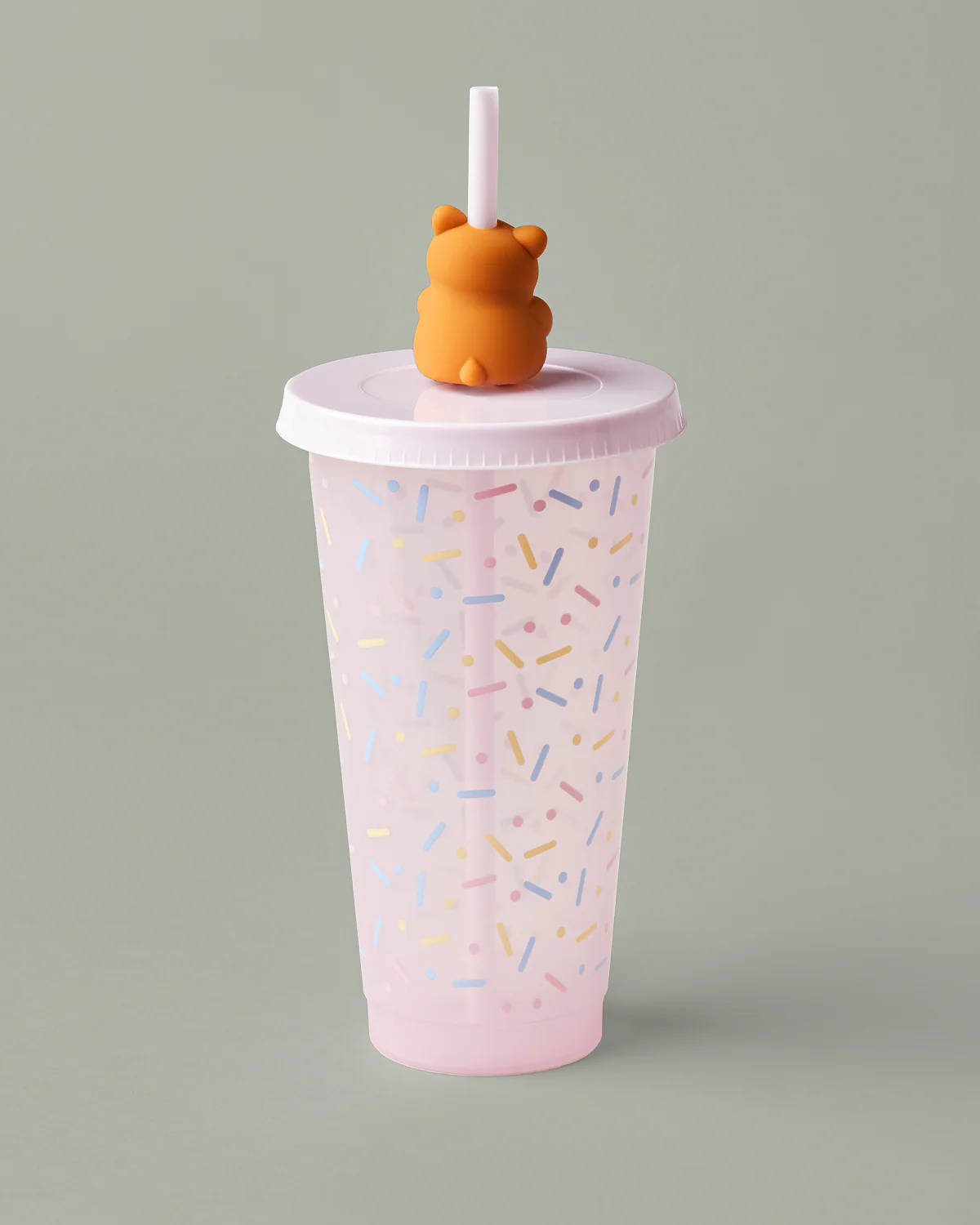 24oz Colour Changing Plastic Tumbler with Straw Buddy - Image 3