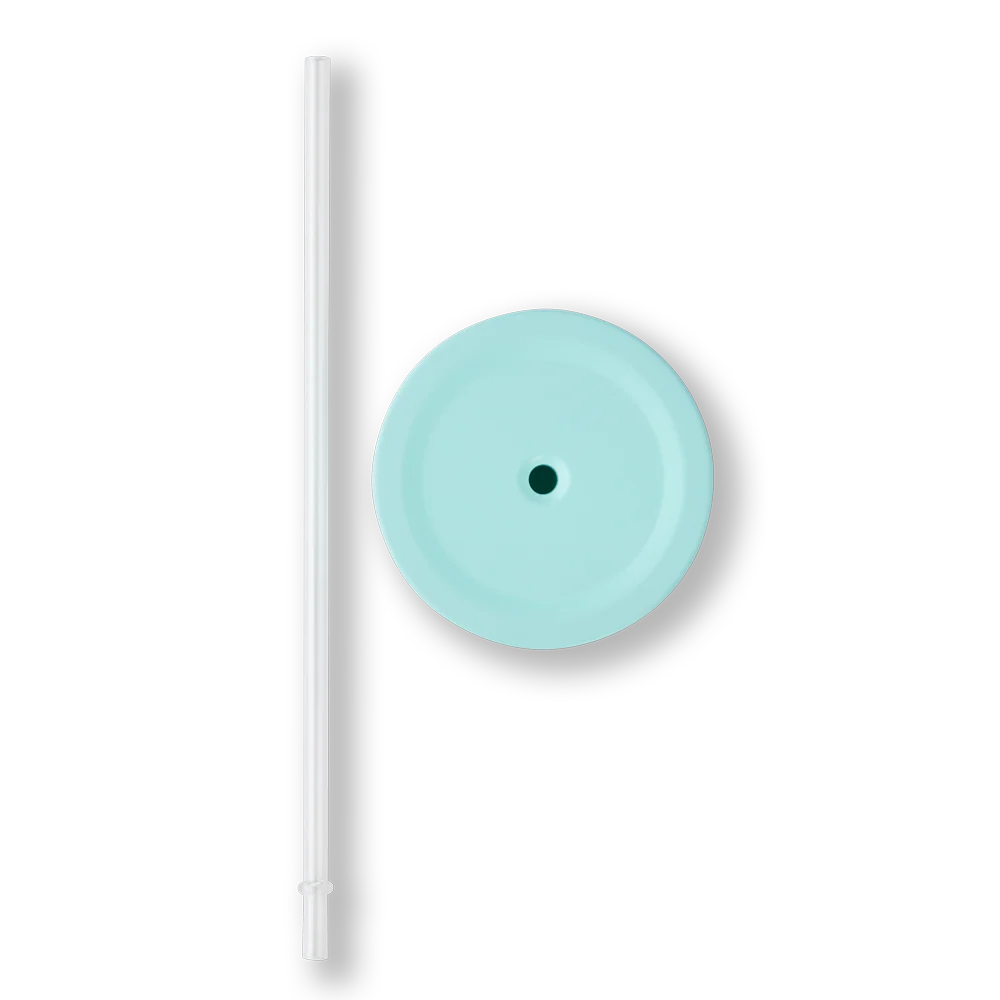 24oz Stainless Steel Straw Tumbler - Aqua - Image 3