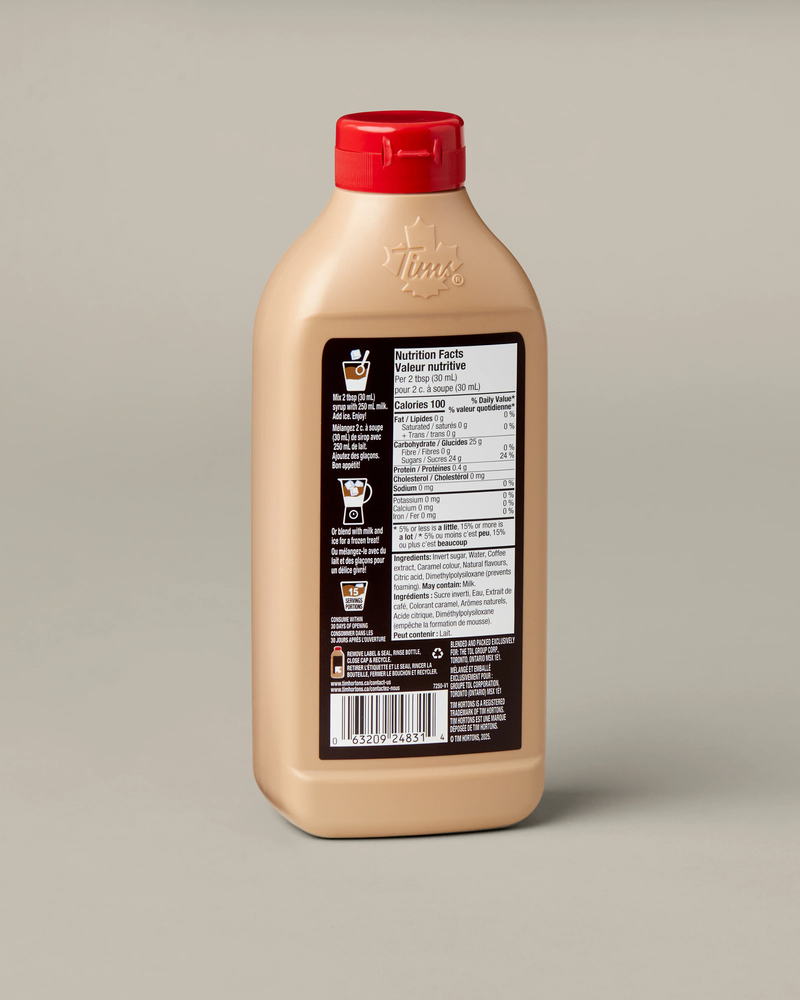 Iced Coffee Syrup Cappuccino - 470ml - Image 2