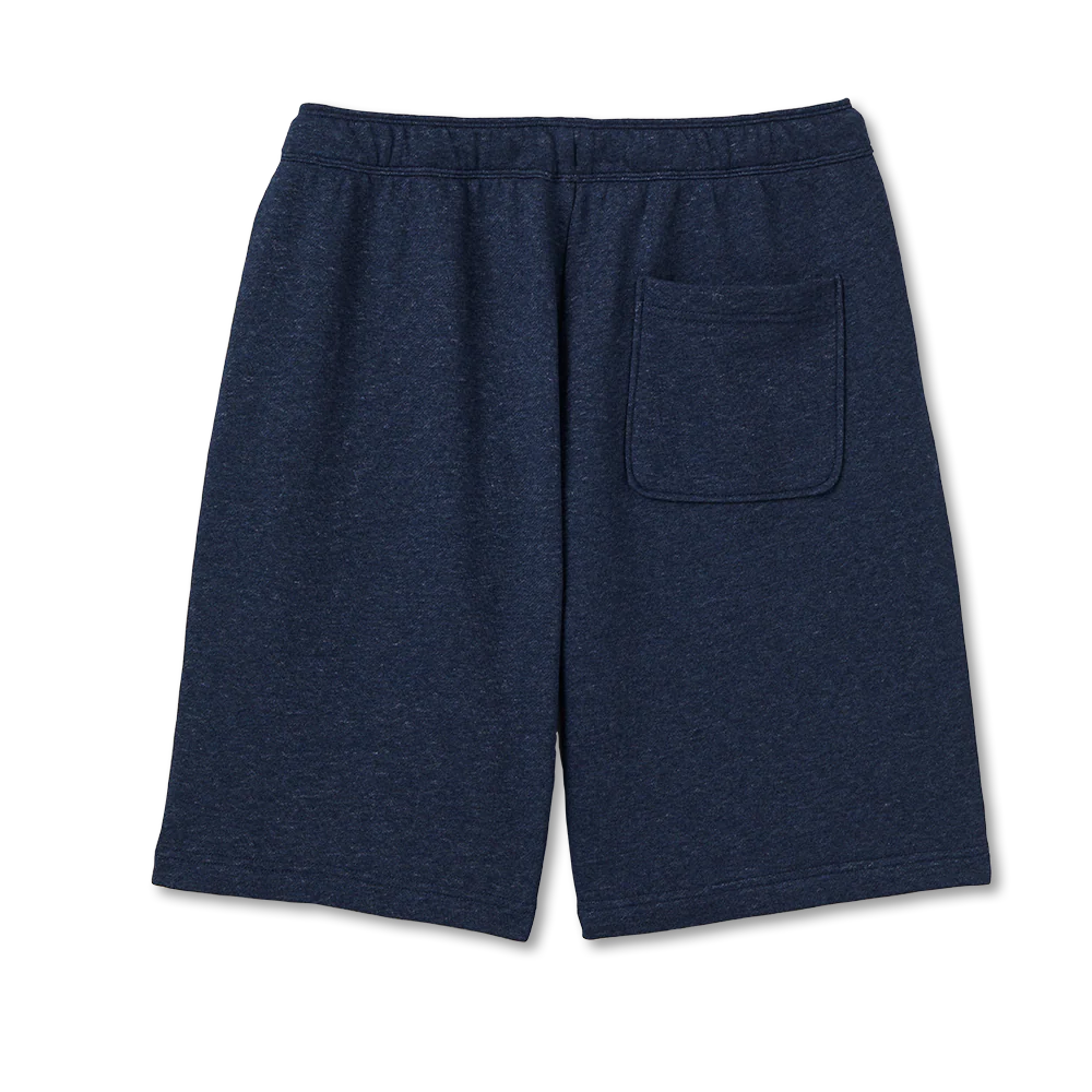 Tims Unisex French Terry Shorts - Navy Marl 9" - Image 8