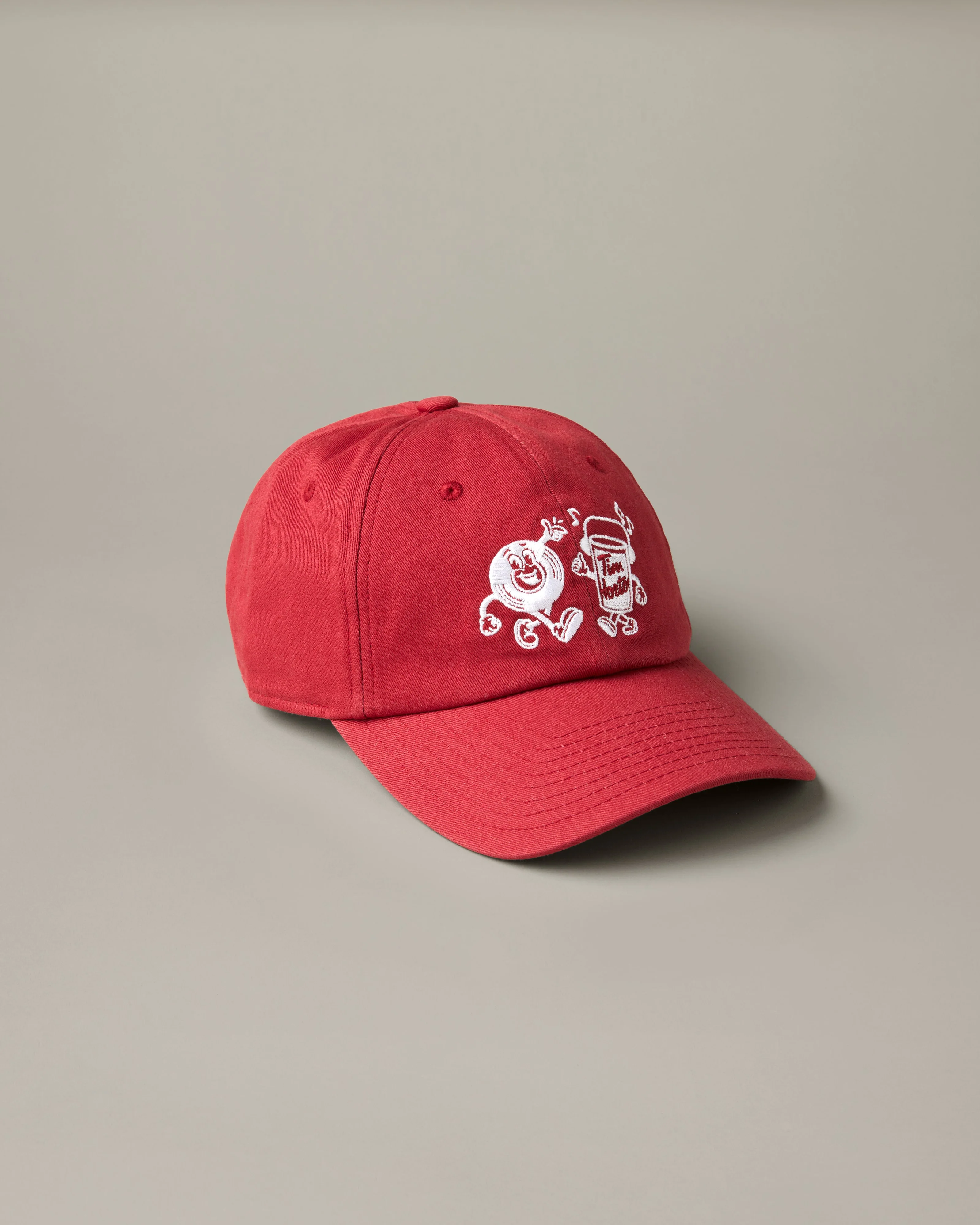 Retro Fresh Brew Dad Hat - Red Marl - Image 3