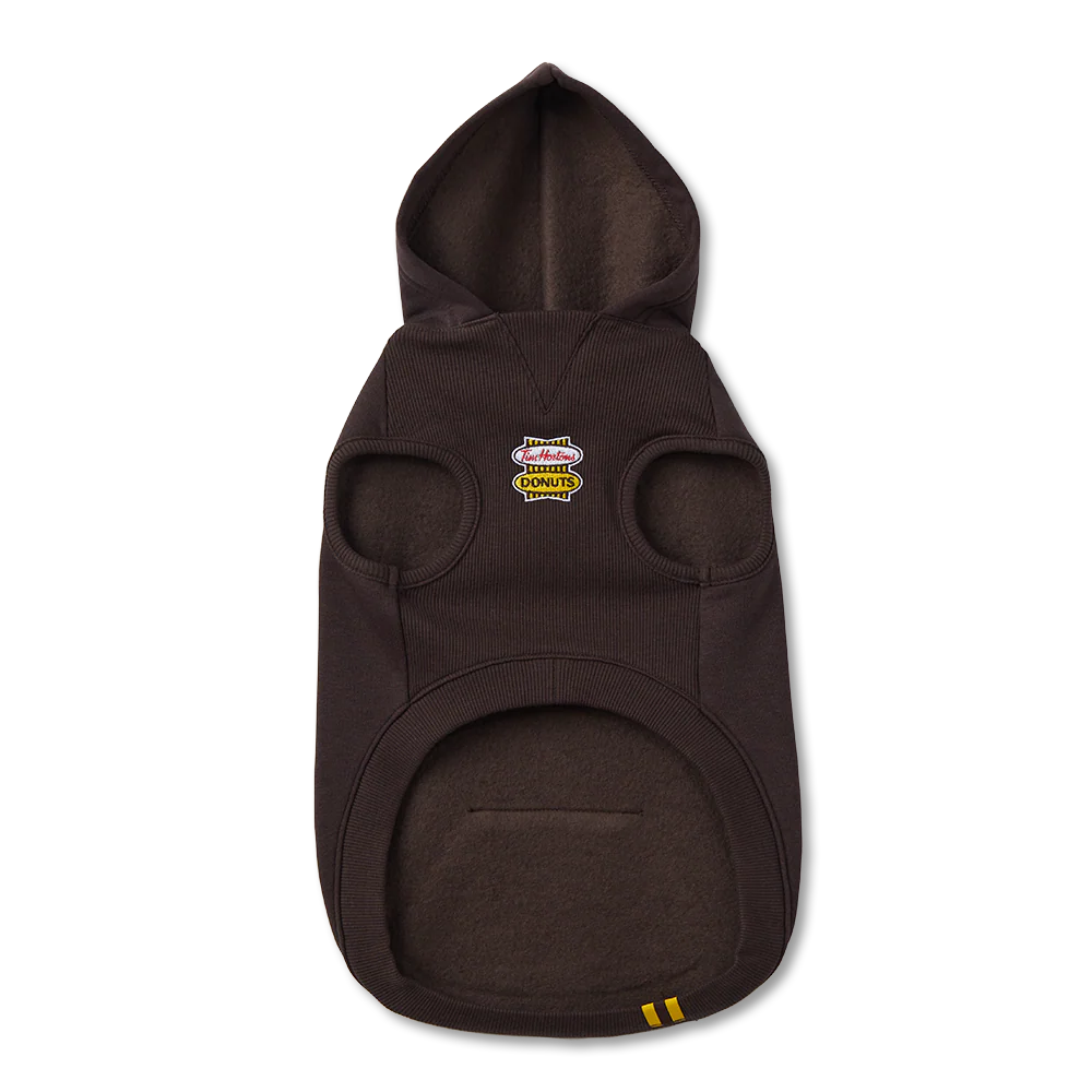 Retro Logo Pet Hoodie – Espresso - Image 3