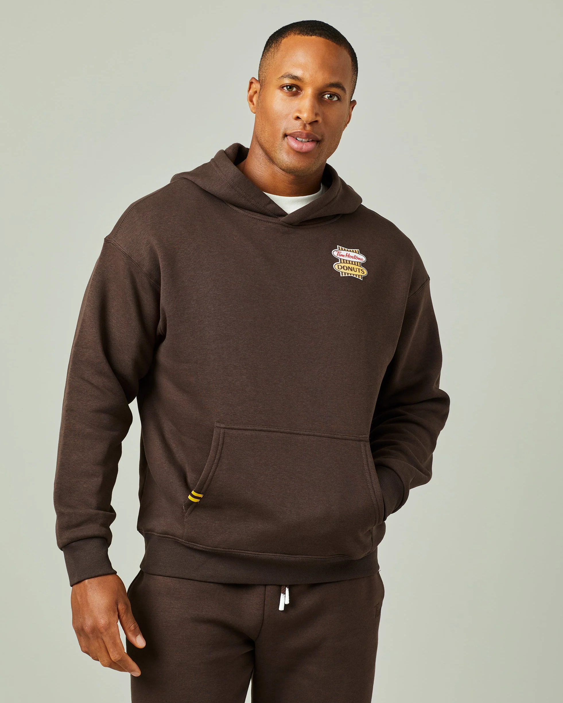 Retro Logo Unisex Hoodie - Espresso - Image 4