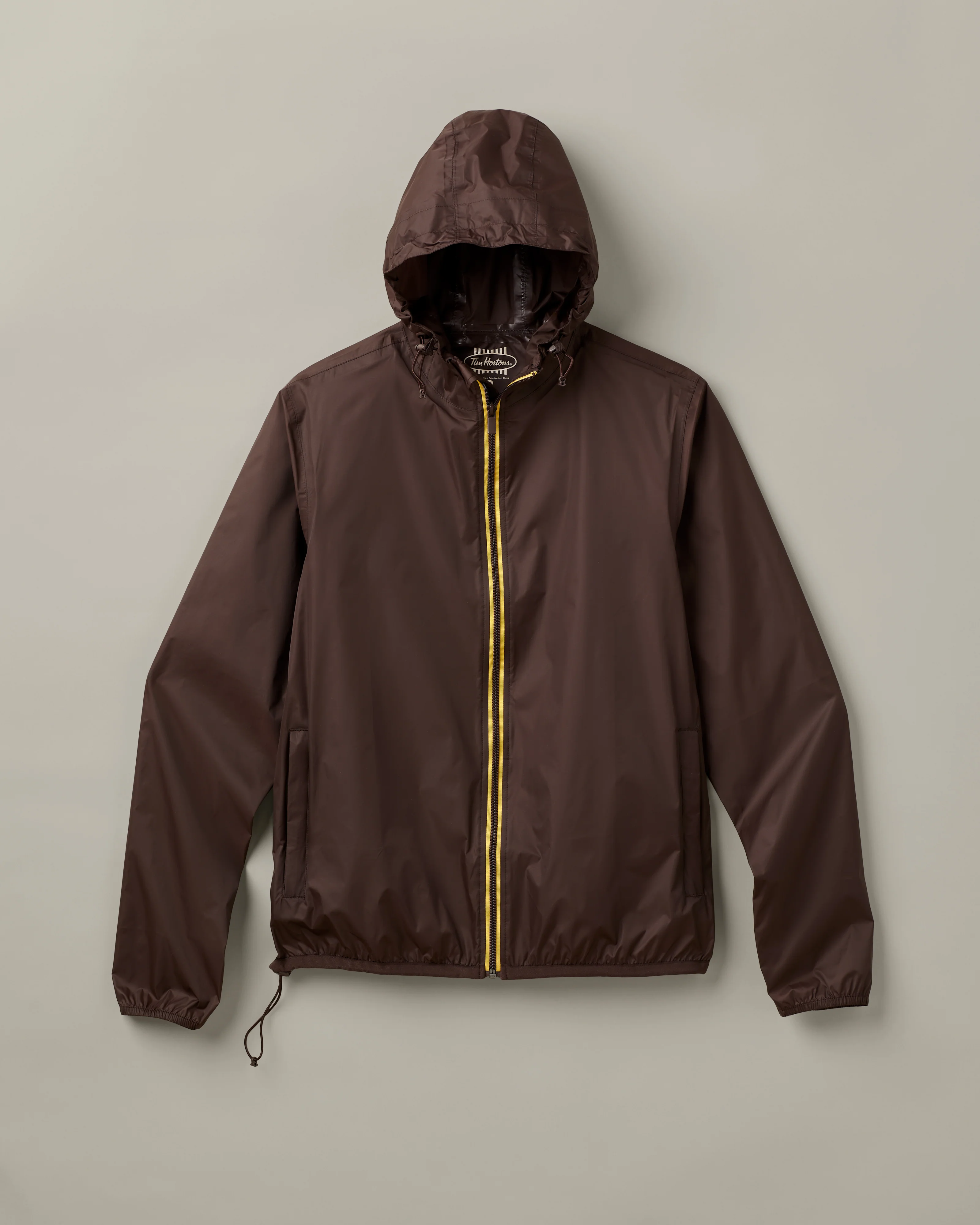 Retro Logo Unisex Packable Jacket - Espresso - Image 5