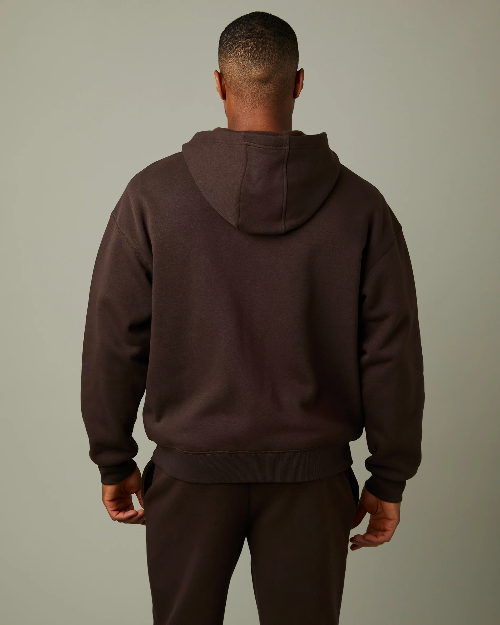 Tims Full Zip Unisex Hoodie - Espresso - Image 3