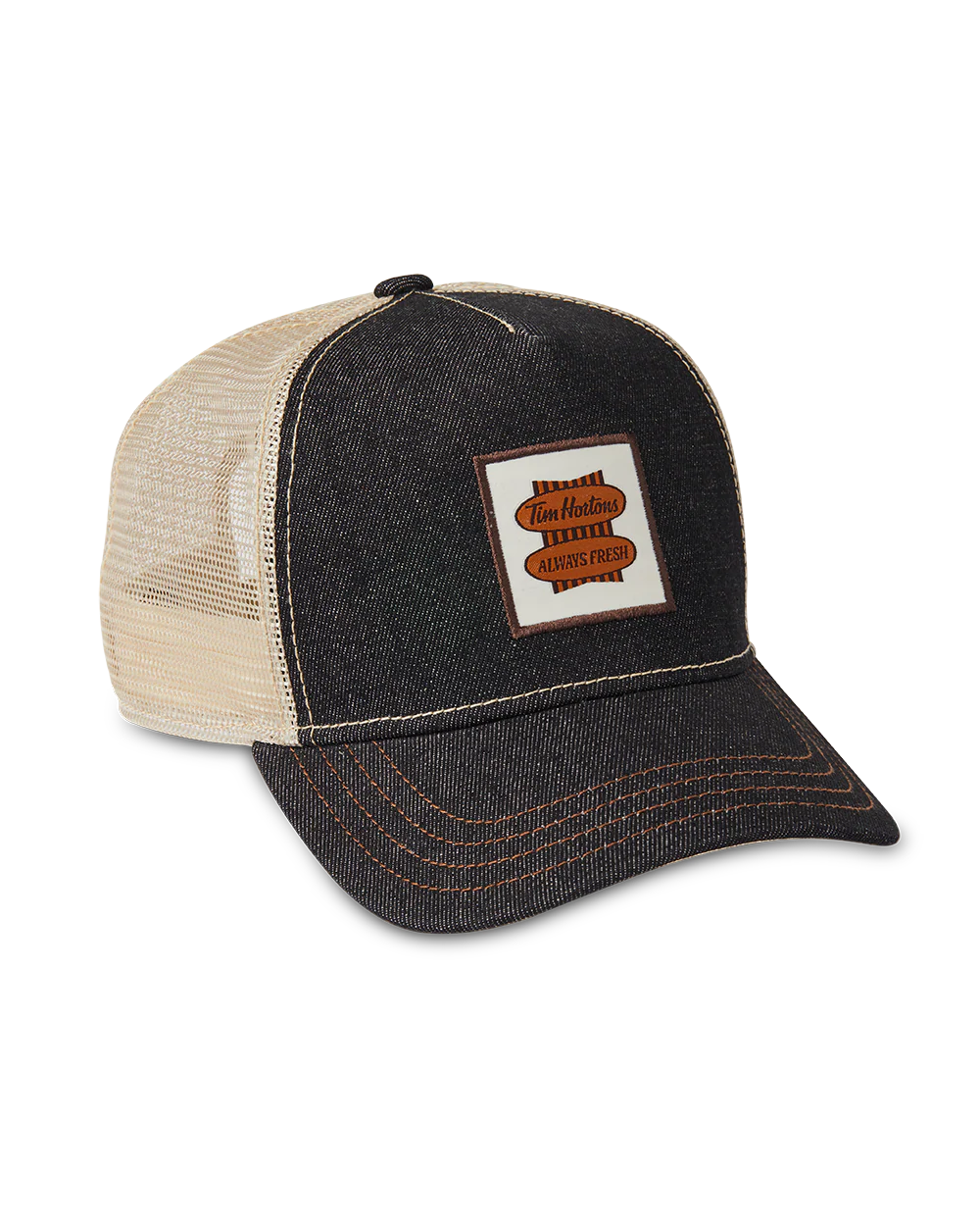 Tims Trucker Hat - Denim/Maple - Image 4