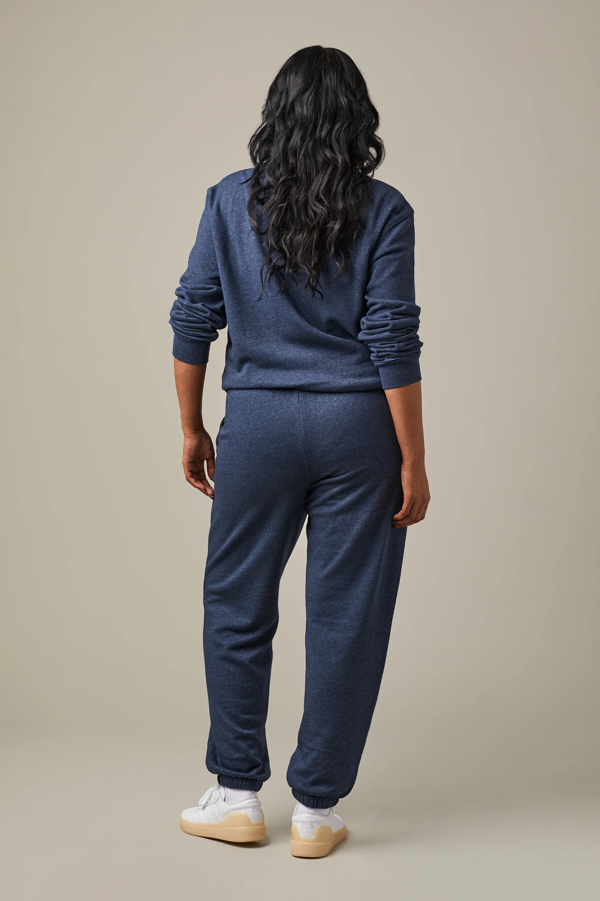 Canada Unisex French Terry Quarter Zip - Navy Marl - Image 4